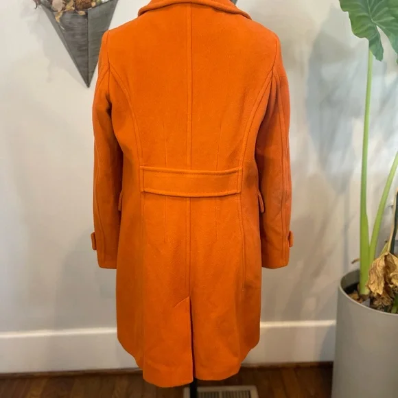 Lands' End Women's Bold Orange Warm Winter Coat - Picture 4 of 7